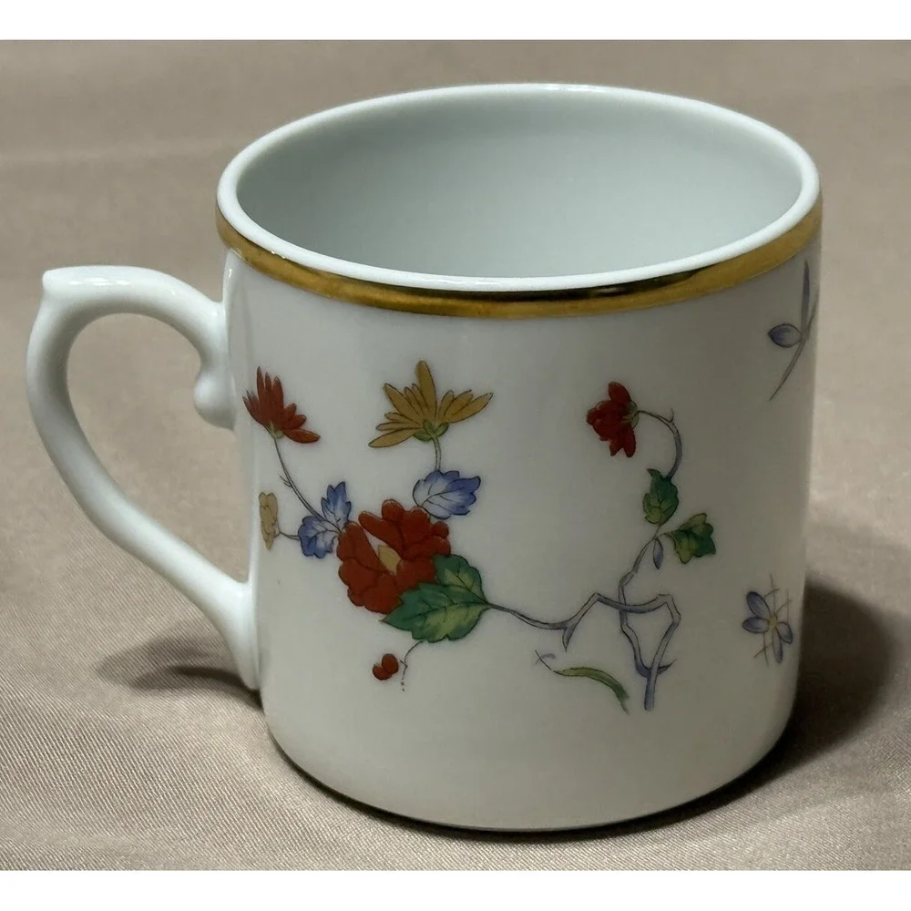 Vista Alegre Demitasse Cup & Saucer Rock Garden‎ From Portugal V1A110